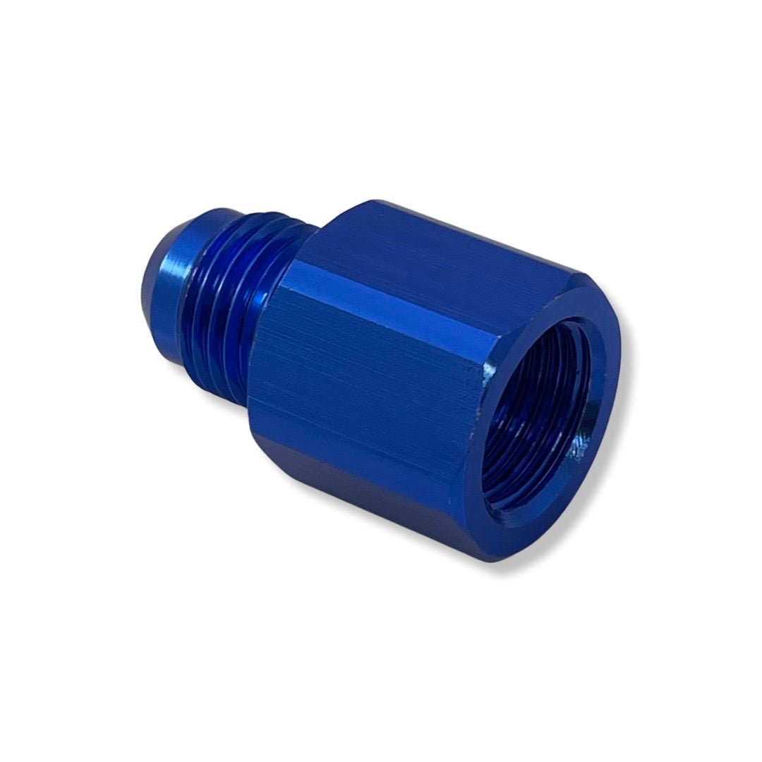 AN6 to M16x1.5 Male to Female Adapter - Blue - 9894DBJ by AN3 Parts