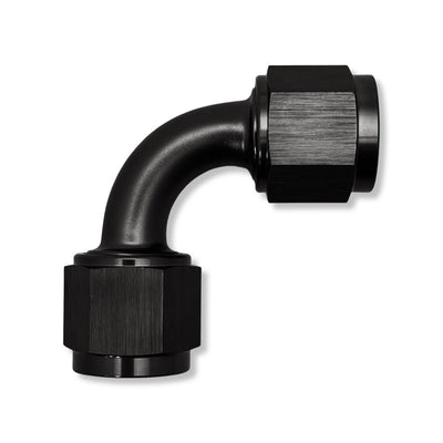 AN8 90° Female Adapter - Black - 935108BK by AN3 Parts
