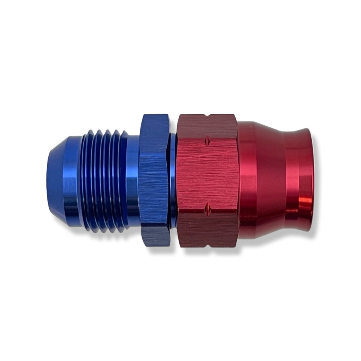 -6 AN MALE TO 5/16" TUBING - RED/BLUE - 165056 by AN3 Parts