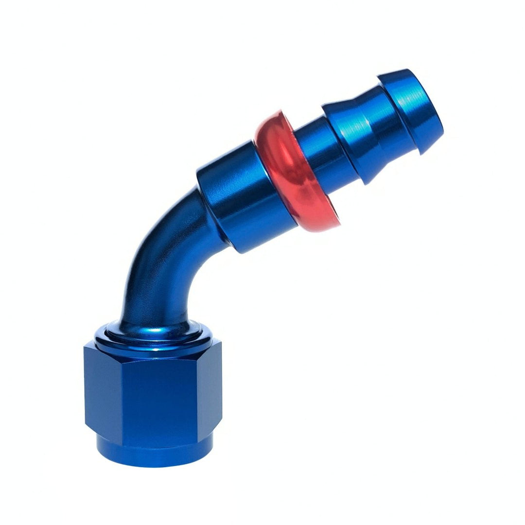 AN3 Male Flare Plug Fitting - Blue Anodized Aluminum, US Stock, For Fuel/Oil/Brake Lines