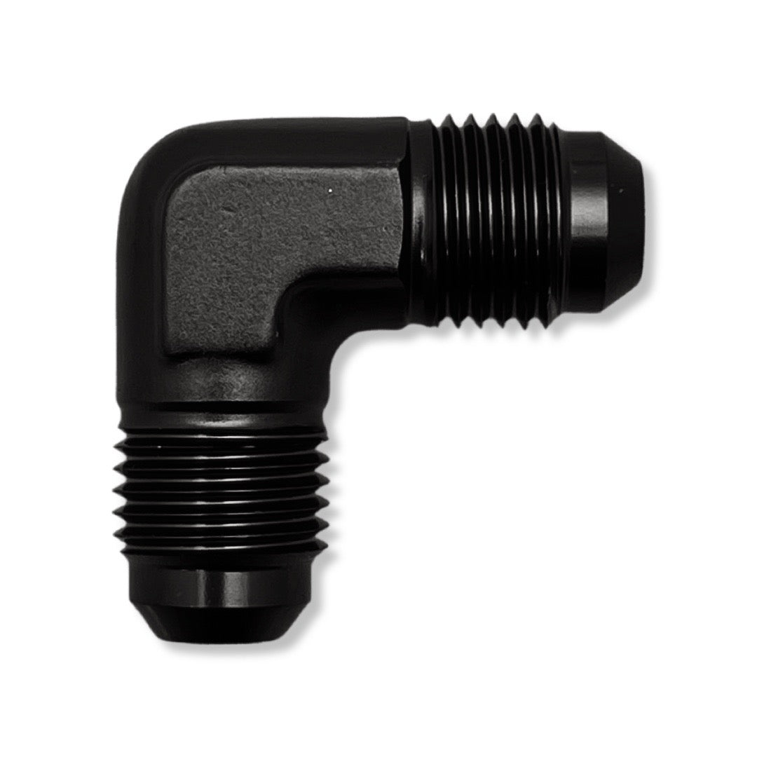 AN10 90° Male Adapter - Black - 982110BK by AN3 Parts