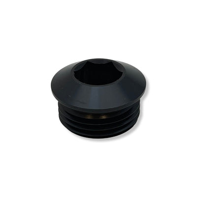 AN10 Male Port Allen Plug - Black - 981410BBK by AN3 Parts