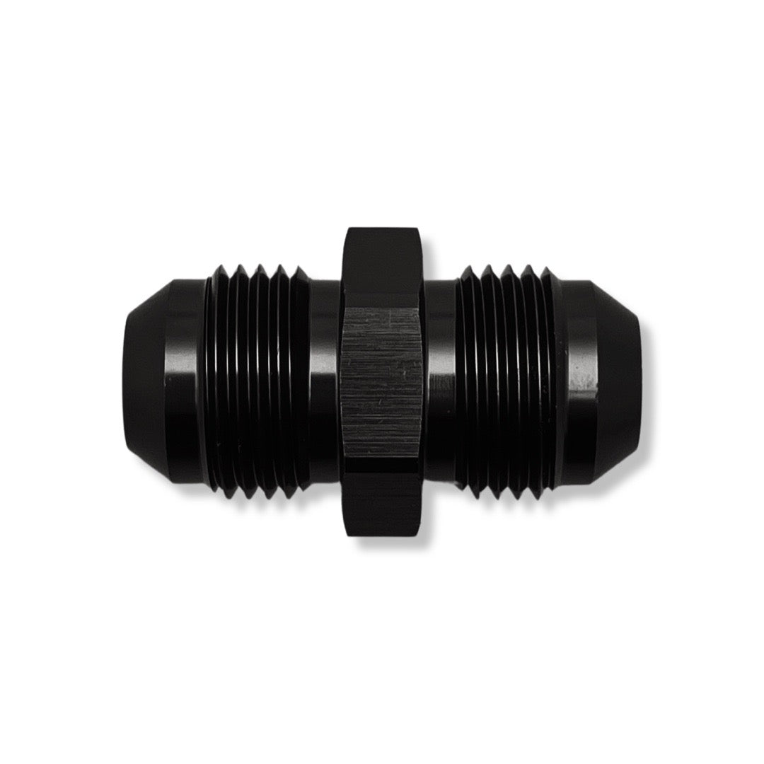 AN12 Male Union Adapter - Black