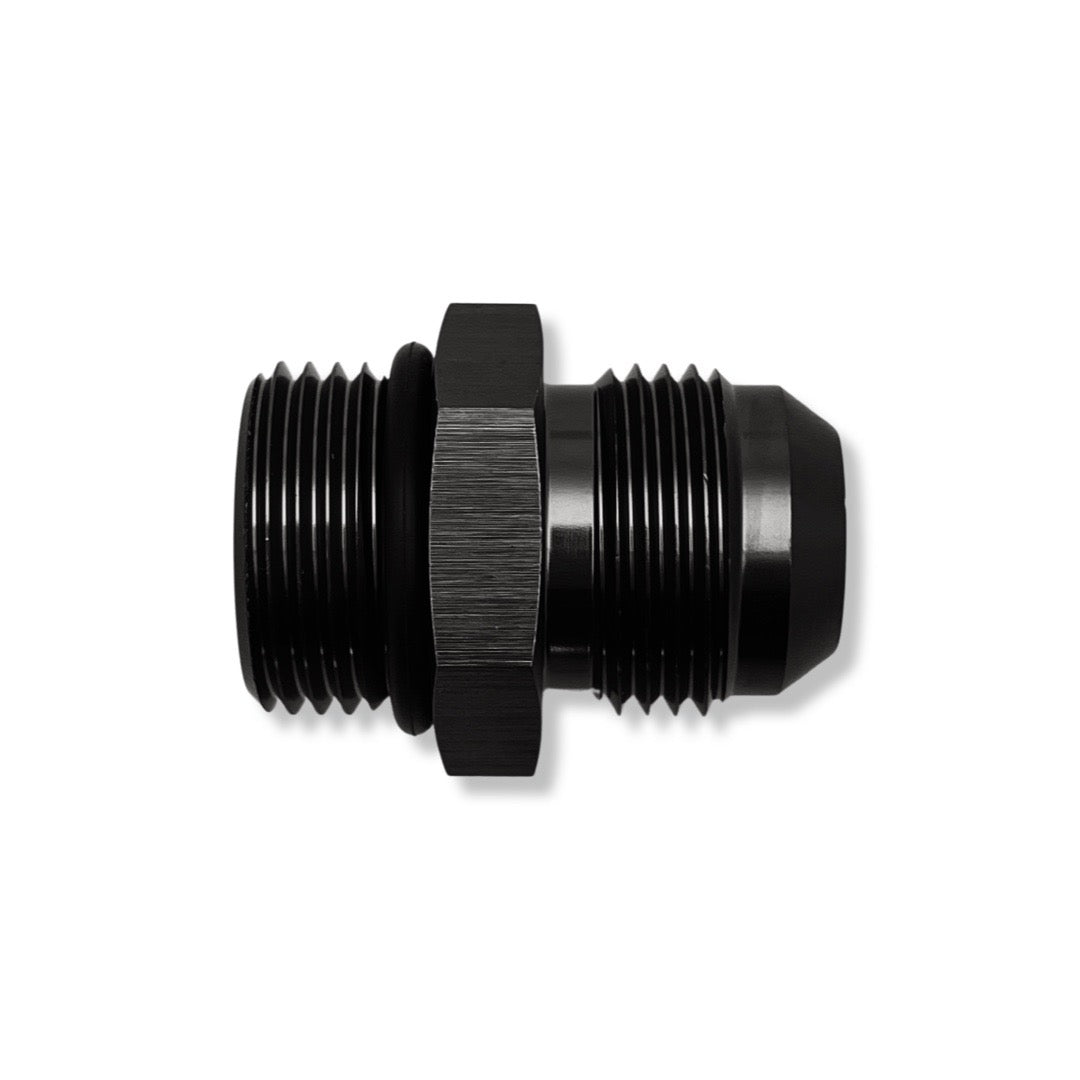 AN16 to 1-5/8" -12 UN O-ring Port Adapter - Black