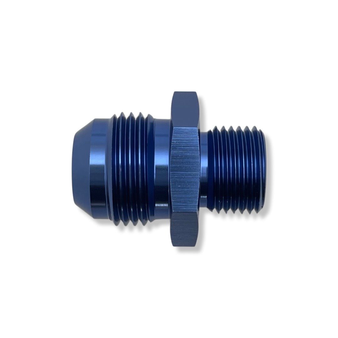 AN3 to 1/8" -28 BSP Male Adapter - Blue - 7410303D by AN3 Parts