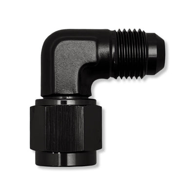 AN4 90° Female to Male Adapter - Black - 921104BK by AN3 Parts