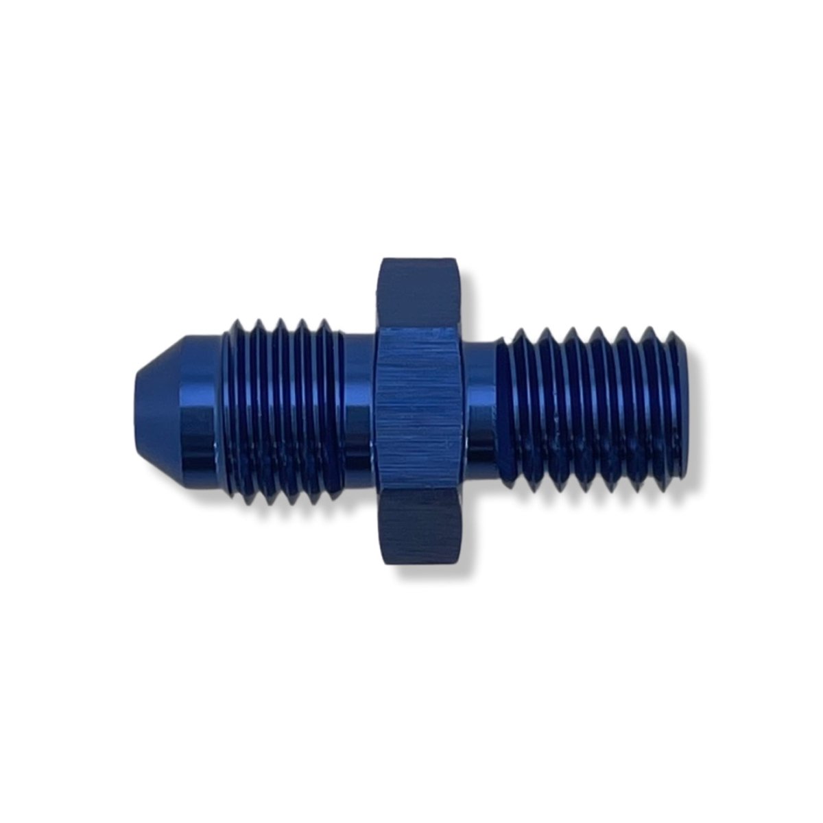 AN4 to M10x1.5 Concave Male Adapter - Blue - 3060435D by AN3 Parts