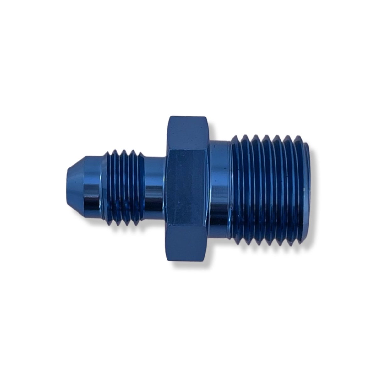 AN4 to M16x1.5 Concave Male Adapter - Blue - 3060465D by AN3 Parts