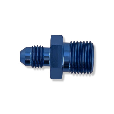 AN4 to M16x1.5 Concave Male Adapter - Blue - 3060465D by AN3 Parts