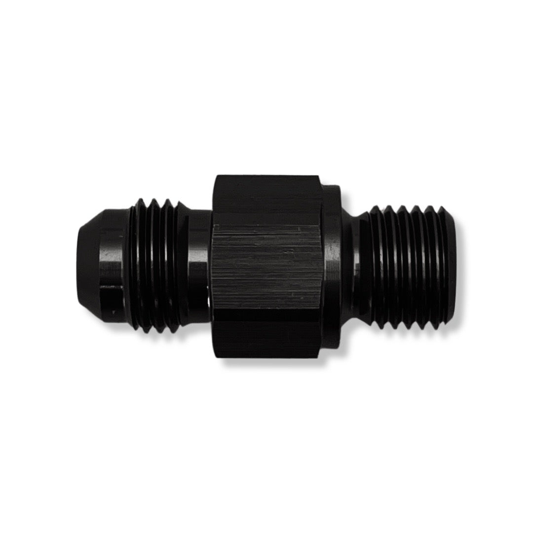 AN6 to 1/4" -18 Npsm Male Adapter - Black - 981606NPSMBK by AN3 Parts