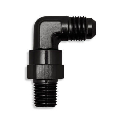 AN6 to 3/8" -18 NPT 90° Male Swivel Adapter - Black - 922166BK by AN3 Parts