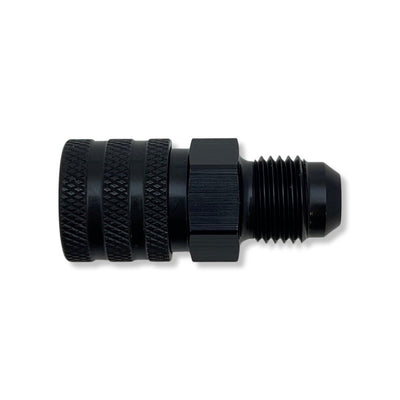 AN6 to 3/8" Female Tube EFI GM Quick Disconnect Adapter - Black - 103101QD by AN3 Parts