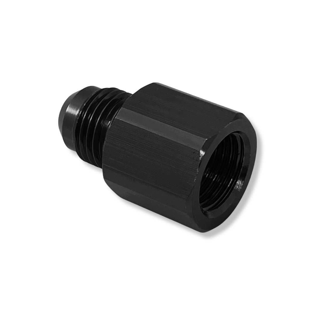 AN6 to M14x1.5 Male to Female Adapter - Black - 9894DBHBK by AN3 Parts