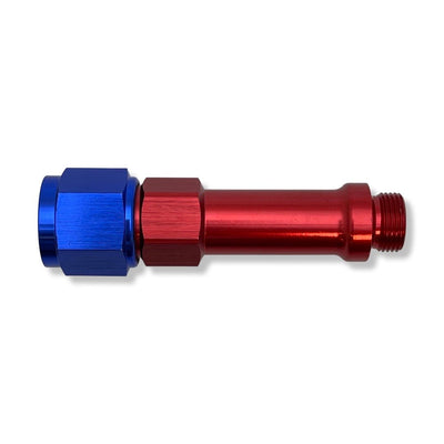 AN8 to 9/16" -24 UNF Long Adapter - Blue - 991940L by AN3 Parts