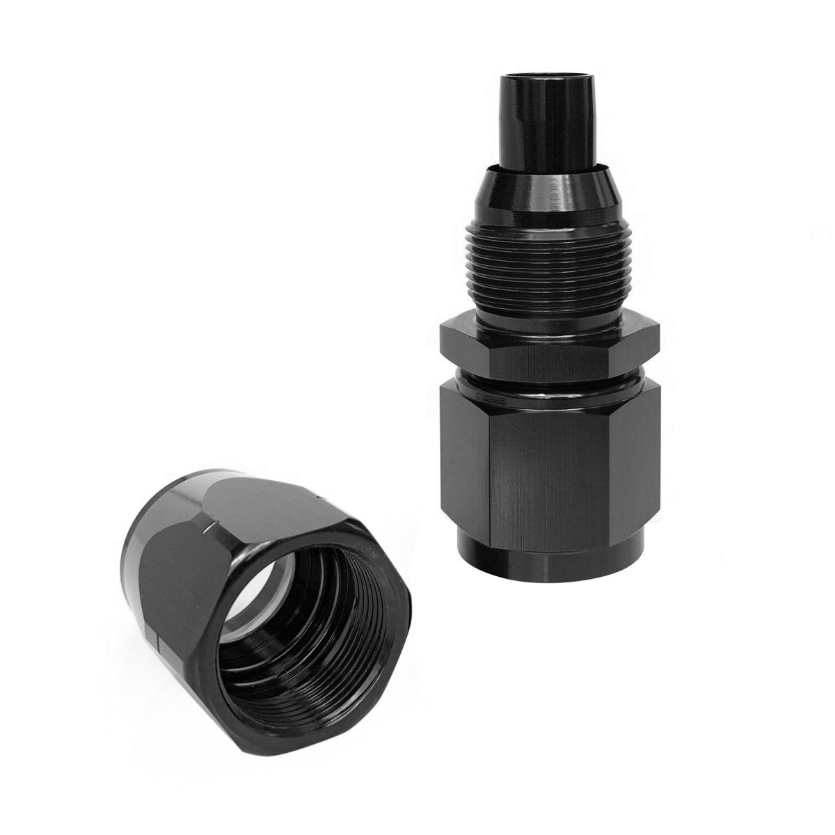 Straight Braided Hose Fitting - 800104BK by AN3 Parts